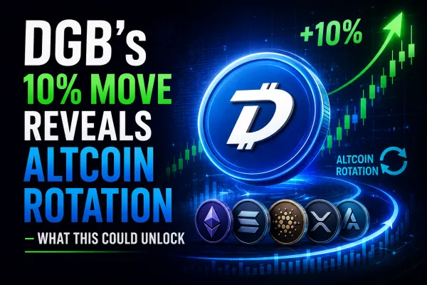 DigiByte ($DGB) Price Surges 26% in 24 Hours as Altcoin Momentum Builds