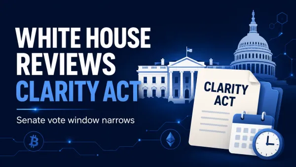 White House Reviews Crypto Clarity Act as Senate Vote Window Narrows
